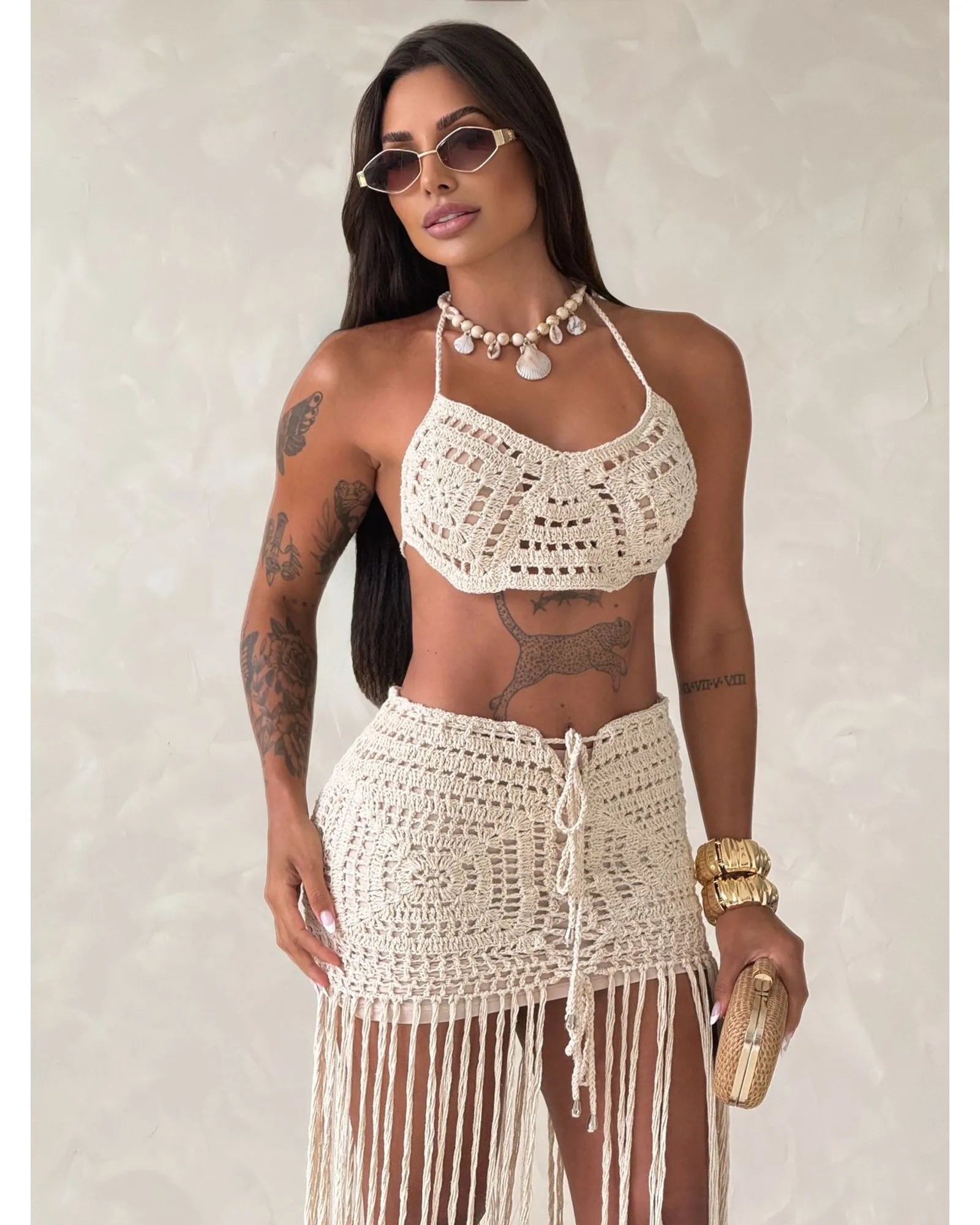 Conjunto Crochê Samara